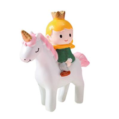 China Decorations Accessories Prince Charming Riding Unicorn Birthday Cake Topper Cake Topper Litte Boy Cake Toppers Cake Toppers for sale