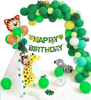 China Jungle Safari Theme Party Decoration Supplies for Kids Boys Birthday Party for sale