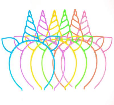 China Horn Headbands Unicorn Headbands Party Favors Supplies Cat Ear Headbands Girls Plastic Party Decoration for Cosplay Party Birthday Party for sale