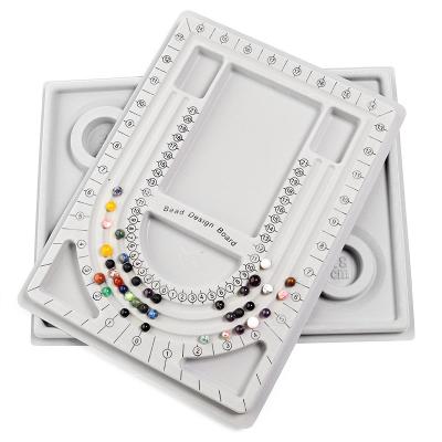 China Factory Price DIY Necklace Bracelet Jewelry Organizer Tray Beads Design Board Measuring Jewelry Tool Assembled Bead Design Board Jewelry Necklace Making Board for sale