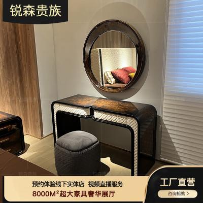 China The other creative light dressing table furnishing MO LAN Italian luxury post-modern bedroom stool makeup table makeup mirror combination for sale