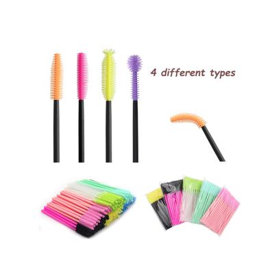 China Plastic Reusable Eyelash Extension Brush Extension Custom Eyelash Brush for sale