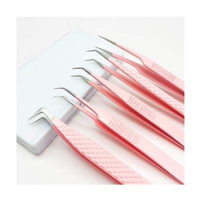 China Popular Eyelash Extension Recommend Professional Eyelash Tweezers Eyelash Extension Tweezers for sale