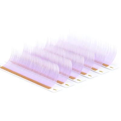 China Natural Soft Colorful Multiple Segmented False Eyelashes Machine Made False Eyelashes for sale