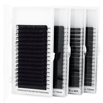 China Long 20 Natural False Eyelashes C cc D High Quality False Row False Eyelashes Mink Eyelash Extensions Individual Lash Soft and Long Natural Lashes for sale