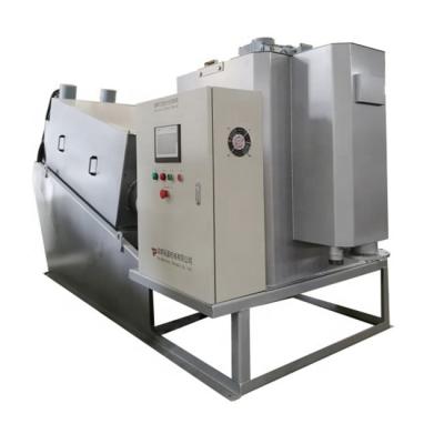 China Municipal / Industry Solid Liquid Dewatering Sludge Separation Machine Sludge Press Screw Dehydrator for sale