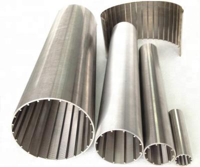 Chine Durable 316 stainless steel wedge ss304 wire screen screen mesh V-shaped pipe à vendre