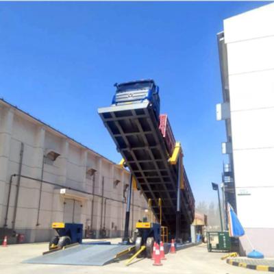 China Fire Resistant Manufacturer Provide Truck Unloading Equipment Hot-Sale Hydraulic Truck Unloading Platform for sale