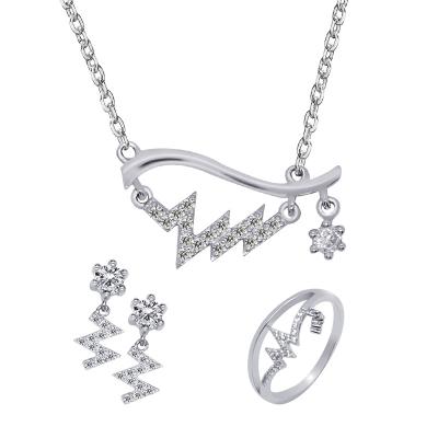 China Other Factory Supply Price Favorable Diamond Jewelry Sets Women Jewelry Set for sale