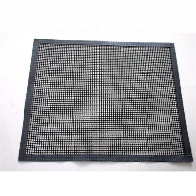 China Not Easily Cleaned Stick Bakery BBQ Liner Grill Sheet Baking Mat With PTFE Film Trim for sale