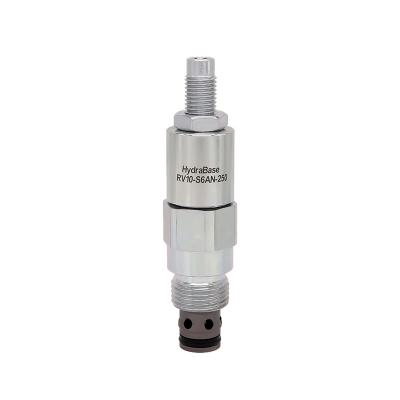 China RV10-S6AN steel threaded cartridge hydraulic valve pilot-operated hydraulic pressure relief valve with good price for sale