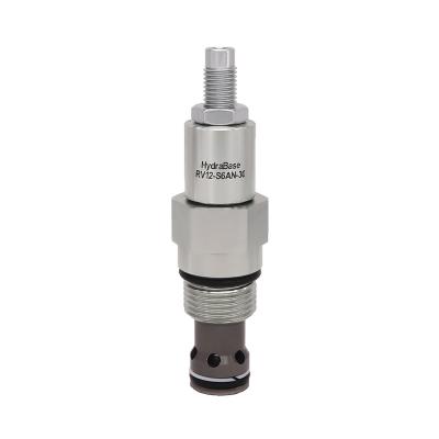 China Pilot-oprated steel cartridge RV12-S6AN hydraulic relief valve alternative for Hydraforce RV12-26 for sale