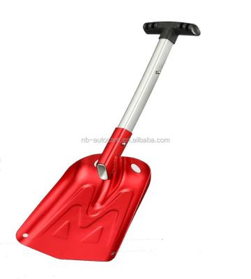 China Manufacturer Aluminum and Plastic Portable Snow Shovel with Pole Aluminum Telescope for sale