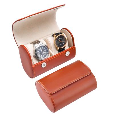 China Watch Collect 2 Custom Leather Watch And Watchband Set Display Roll With Logo Watchbands Box Hot Sale Women For for sale