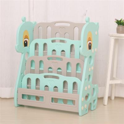 China High Quality Cartoon Indoor Children Store Storage 1-6 Plastic Toys Shelf For Children for sale