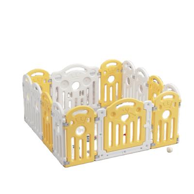 China Crown Modern Playpen Large Size Fence Baby Playpen Easy To Carry Plastic Care Fence For Babies And Children for sale