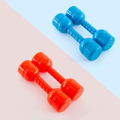 China Portable Children's Entertainment Toy Weightlifting Plastic 125 Grams Dumbbell Heavy Bar for sale