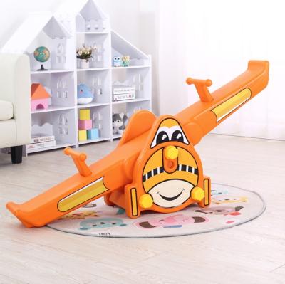 China Cartoon Theme Kindergarten Toy Outdoor Play Equipment Kids Playground Universal Indoor Plastic Seesaw for sale