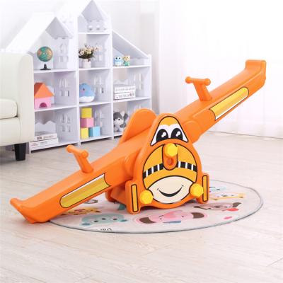 China Cartoon Theme Kindergarten Children Playground Kids Seesaw Plastic Outdoor Baby Toy Seesaw for sale