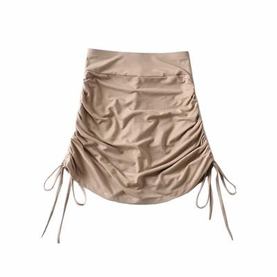 China 2021 Summer Breathable Wholesale Hot Skirt Female Feel Pullstring Wrap Hip Skirt Skirts For Women Stretch Sports Shorts for sale