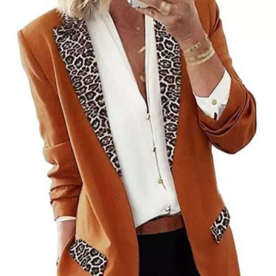 China Wholesale Cheap Leopard Print Slim Women's Breathable Suits Plus Size Custom Made Blazers Long Sleeve Office Suit Ladies Feminine Women for sale