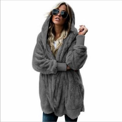 China lamb terry fur women teddy bear coat women teddy bear coat mid length double sided fur Anti-wrinkle jacket women thick warm winter wear for sale