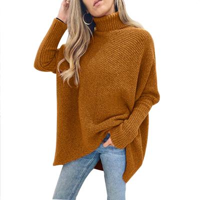 China Anti-pilling 2021 New Style Winter Hot-selling Long-sleeved Oversized Women's Knitted Casual Sweaters for sale