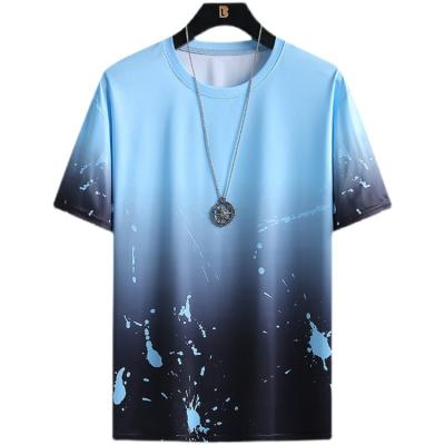 China Breathable Summer Short Sleeve Personalized Print Casual Mens T Shirt for sale