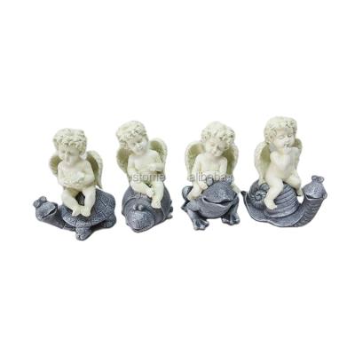 China Miniature Baby Angel Figurine from Europe Polyresin for sale