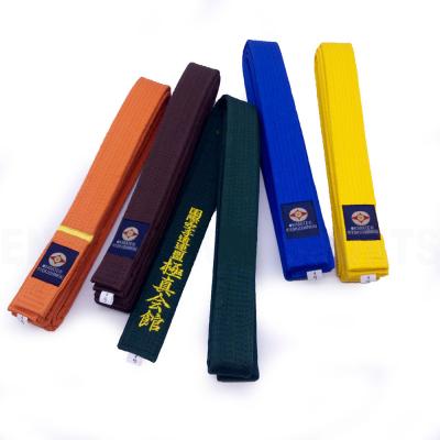 China Professional/Colorful/Embroidery 2021 Hot Sales Customize Martial Arts Belts Colors Custom Karate Belts for sale