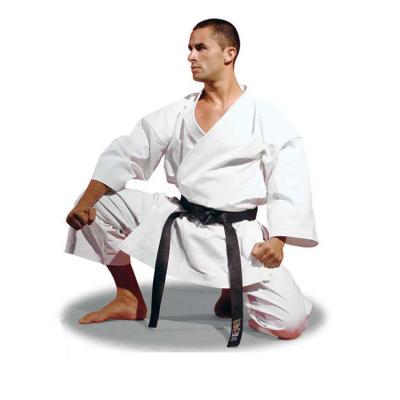 China Cotton/Polyester or 100% Cotton WKF Approved White Karate Training Gi Karate Uniform Karate Uniform for sale