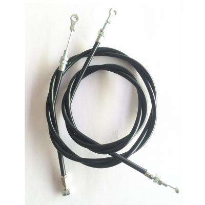 China Stainless Steel Drive Mechanical Brake Hardware Durable Automotive Brake Control Cable , Black PE Housing for sale