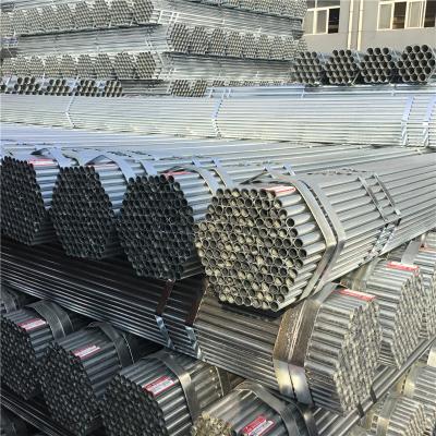 China Gas Pipe Manufacturer 1/2 Inch Galvanized Steel Pipe Round gi Pipe Galvanized for sale