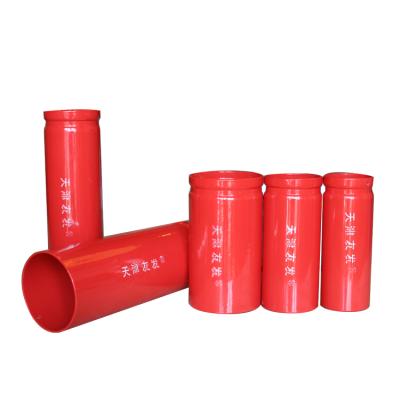 China Grooved Liquid Pipe Red Paint Ends Seamless Steel Pipe /Welded Steel Pipe For Fire Extinguisher System for sale