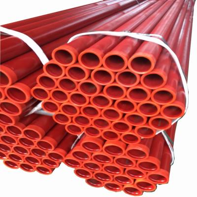 China Liquid Hose Astm A795 Galvanized Hose With Red Epoxy Fire Fighting Steel Hose With Grooved Ends for sale