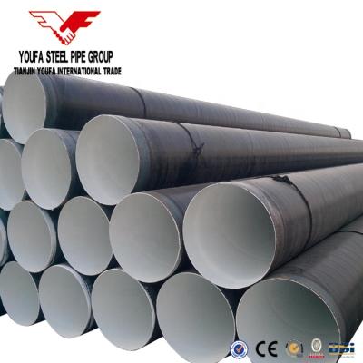 China OIL PIPE You Fa Pipeline 3PE Coating Spiral Steel Pipe Black Carbon Steel Pipes for sale