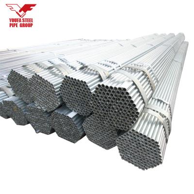 China Liquid pipe 1.5 inch round gi steel pipe, erw welded galvanized steel pipe for sale