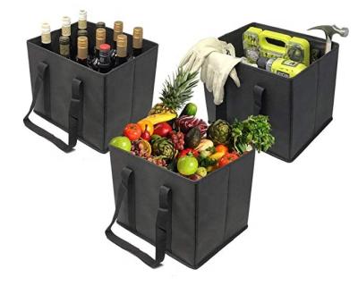 China Folding Reusable Grocery Box Bags for sale