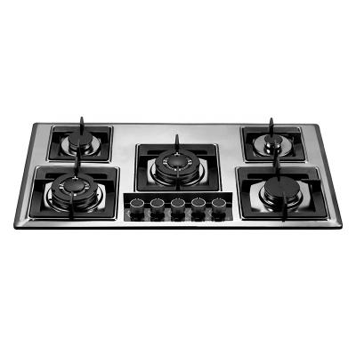 China Manufacturer Precision 90cm Outdoor Direct Energy Saving Supply Five Head Gas Stove for sale