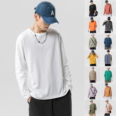 China Pure Cotton Long Sleeve Tops Loose Casual T-Shirts for sale