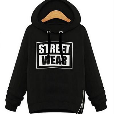 China Winter Women Loose Casual Pullover Hooded Fleece for sale