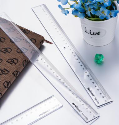 China Hot Selling Plastic Free Sample Good Quality 30cm Plastic Ruler Back To School Student Custom OEM Scale Ruler for sale