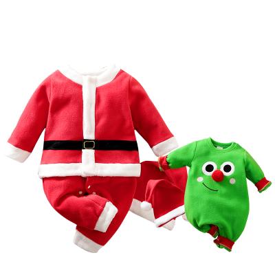 China Romper 2021 Wholesale Long Sleeve Christmas Romper Lovely Baby Romper 100% Polyester Fiber Long Sleeve Romper for sale