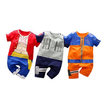 China 100% Cotton Anime Style Short Sleeve Rompers Baby Boy's Short Sleeve Summer Costume for sale