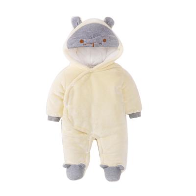 China Casual Cute Newborn Baby Winter Thickened Hooded Romper Baby Winter Newborn Sleeping Bag (The Foot Piece Can't Be Removed) zu verkaufen