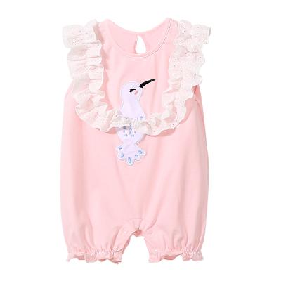 China Summer Soft Newborn Baby Rompers Baby Clothes Sleeveless Summer zu verkaufen