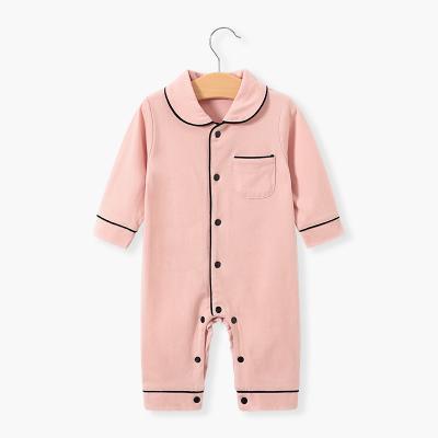 China 100% Unisex Cotton Casual Long Sleeve 3-24 M Spring and Autumn Baby Romper for sale