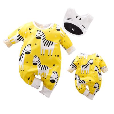 China Wholesale 100%cotton baby pants lovely newborn romper cartoon animal baby clothes for sale