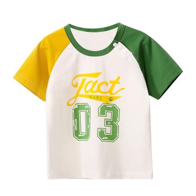 China WCF1815 New Baby Smart Casual Short Sleeve T-shirt Summer 2018 Boys And Girls Cartoon Clothes for sale