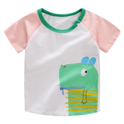 China Girl Boy Smart Casual T Shirt Baby Clothes Kids Short Sleeve T Shirts for sale